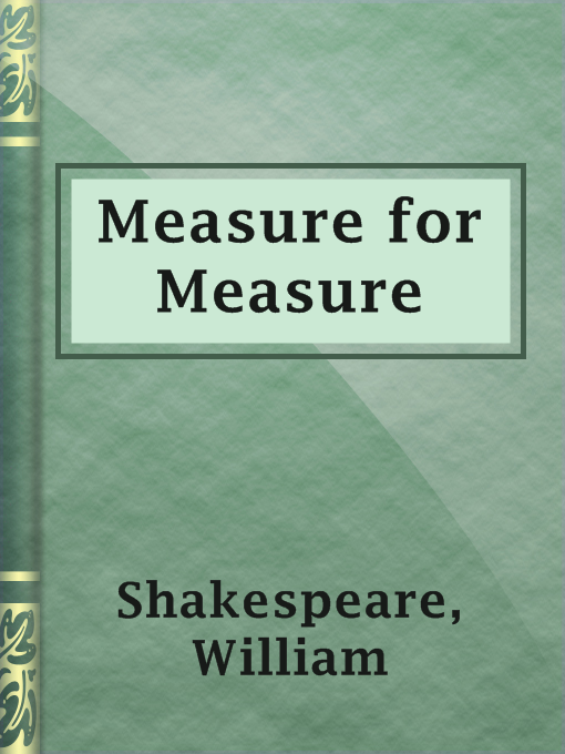 Title details for Measure for Measure by William Shakespeare - Available